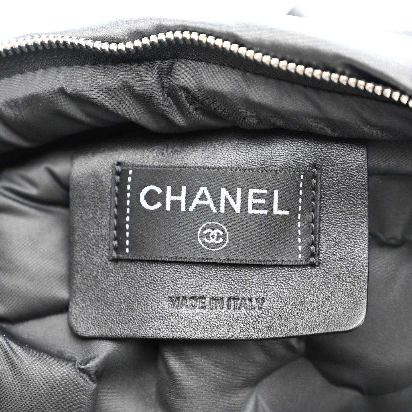 Nylon Embossed Small Doudoune Backpack Grey