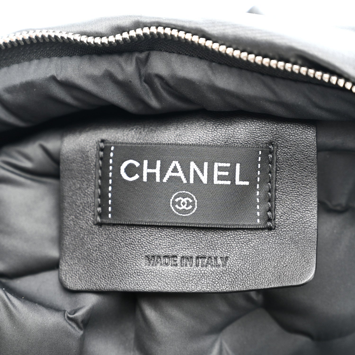 Chanel Nylon Embossed Small Doudoune Backpack Grey 6 of 10