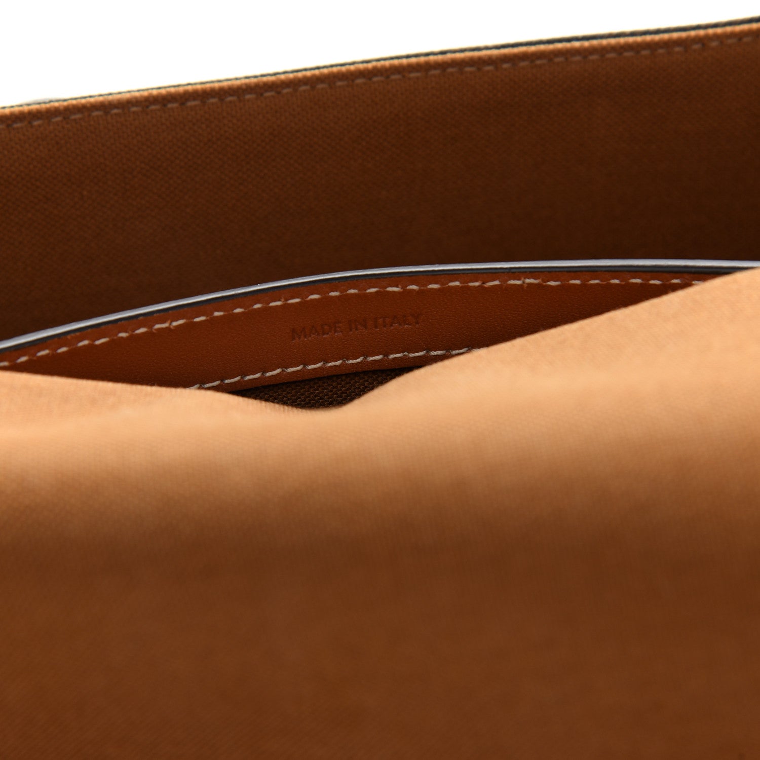 Celine Triomphe Canvas Medium Folco Bag Tan 7 of 10