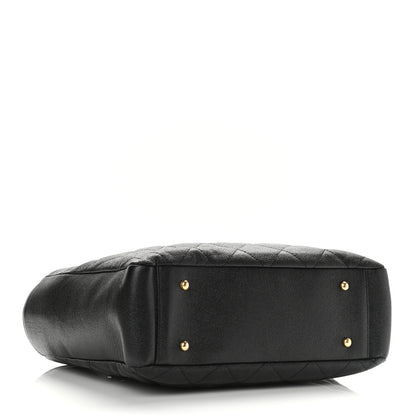 Chanel Caviar Quilted Small Shopping Tote Black 3 of 10
