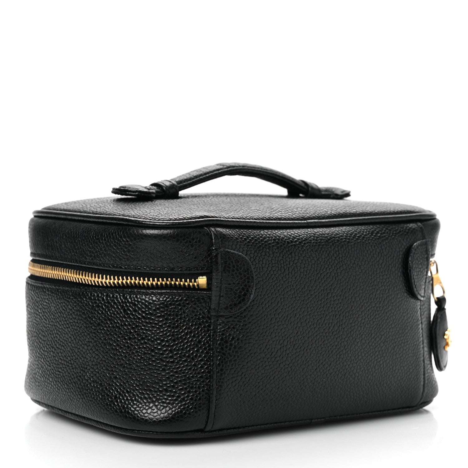 Chanel Caviar CC Vanity Cosmetic Case Black 3 of 10