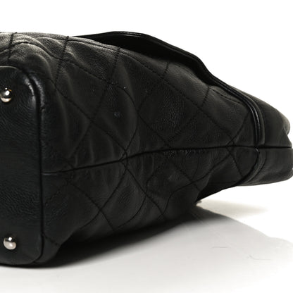 Chanel Calfskin Large Front Flap Tote Black 7 of 11