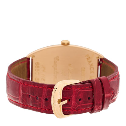 Franck Muller 18K Yellow Gold Alligator 34mm Cintree Curvex Automatic Watch 6850SC 3 of 4