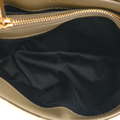 Saint Laurent Velvet Y Quilted Monogram Small Loulou Chain Satchel Dark Vintage Olive 5 of 11