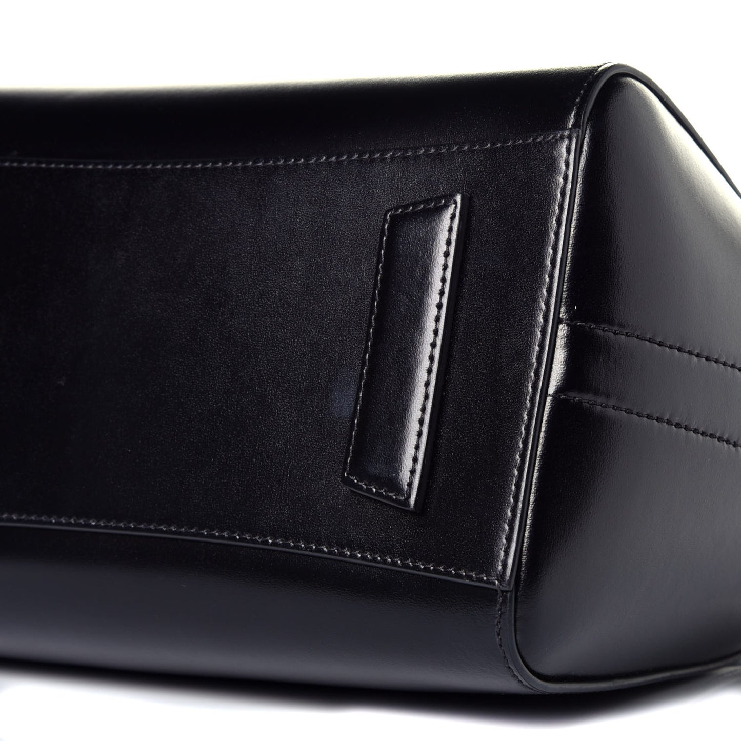 Shiny Lord Calfskin Small Antigona Black