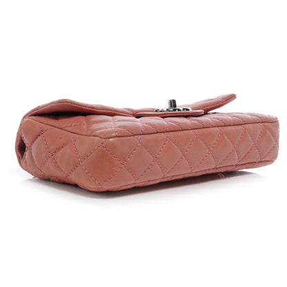 Chanel Leather East West Flap Bag Pink 4 of 7
