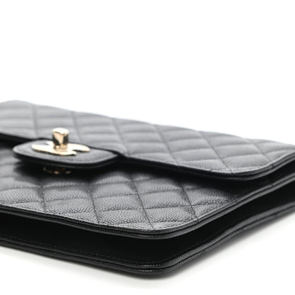 Chanel Caviar Quilted Square Flap Clutch Black 9 of 9