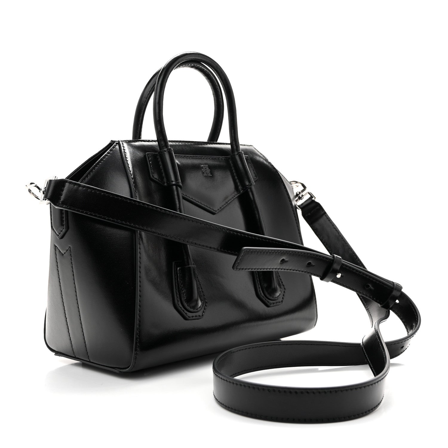 Givenchy Box Calfskin Mini Lock Antigona Shoulder Bag Black 1911399 – FASHIONPHILE