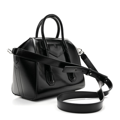 Givenchy Box Calfskin Mini Lock Antigona Shoulder Bag Black 3 of 10