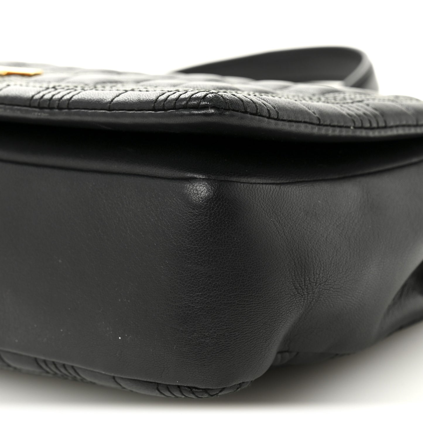 Lambskin Quilted Medium Lola Bag Black
