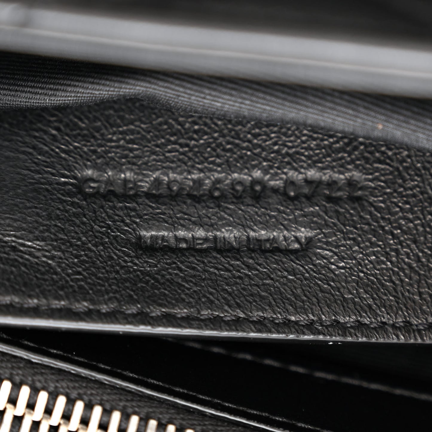 Calfskin Y Quilted Monogram Small Loulou Chain Satchel Black