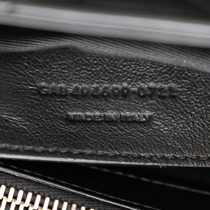 Saint Laurent Calfskin Y Quilted Monogram Small Loulou Chain Satchel Black 7 of 10