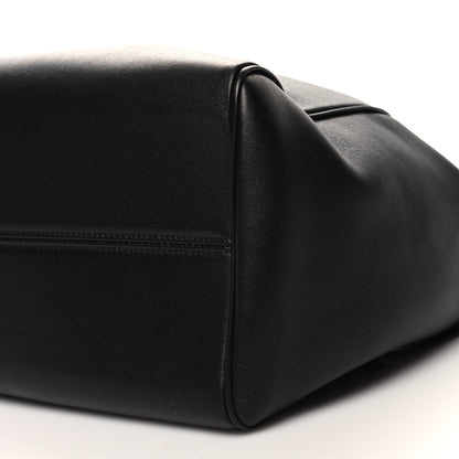 Celine Grained Calfskin Cuir Triomphe Cabas Drawstring Black 10 of 10