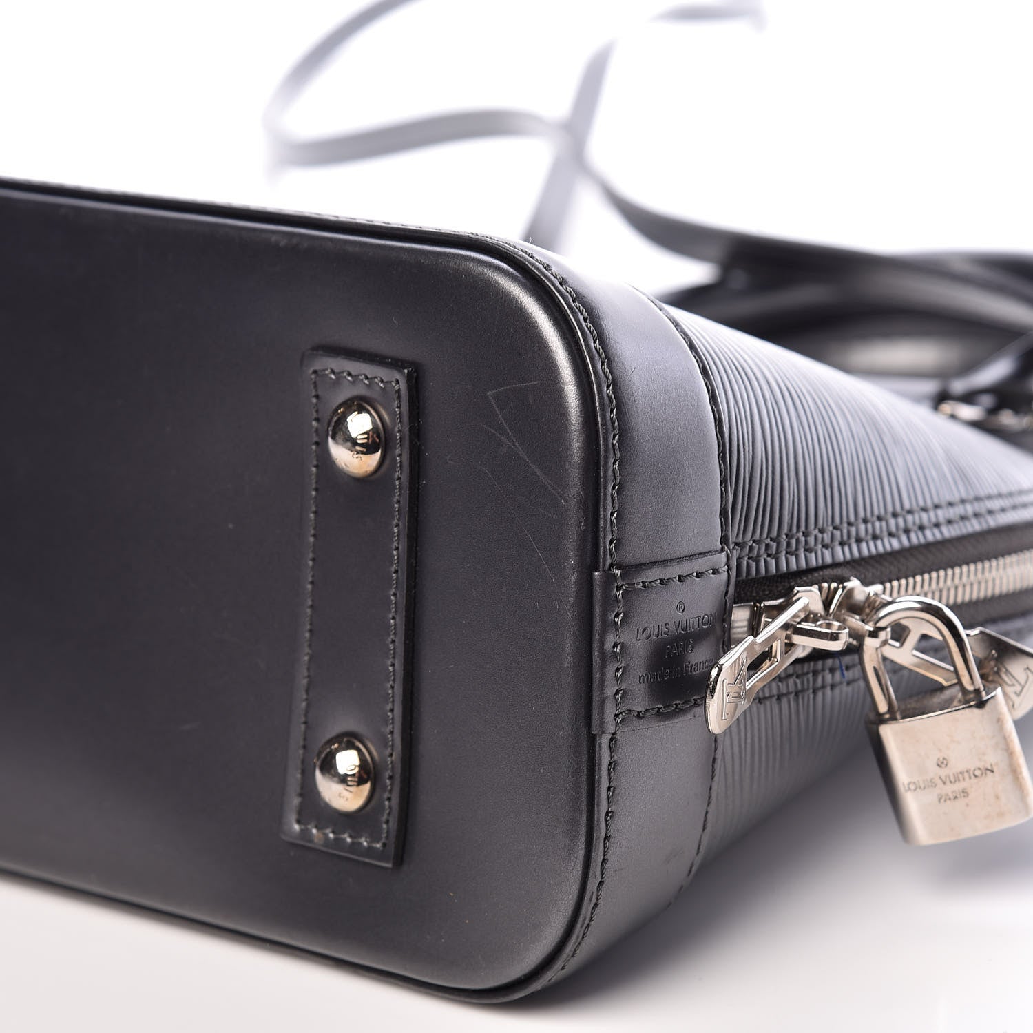 Louis Vuitton Epi Alma BB Anthracite Nacre 7 of 11
