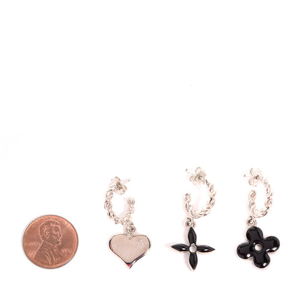 Louis Vuitton Sweet Monogram Earrings Black 2 of 4