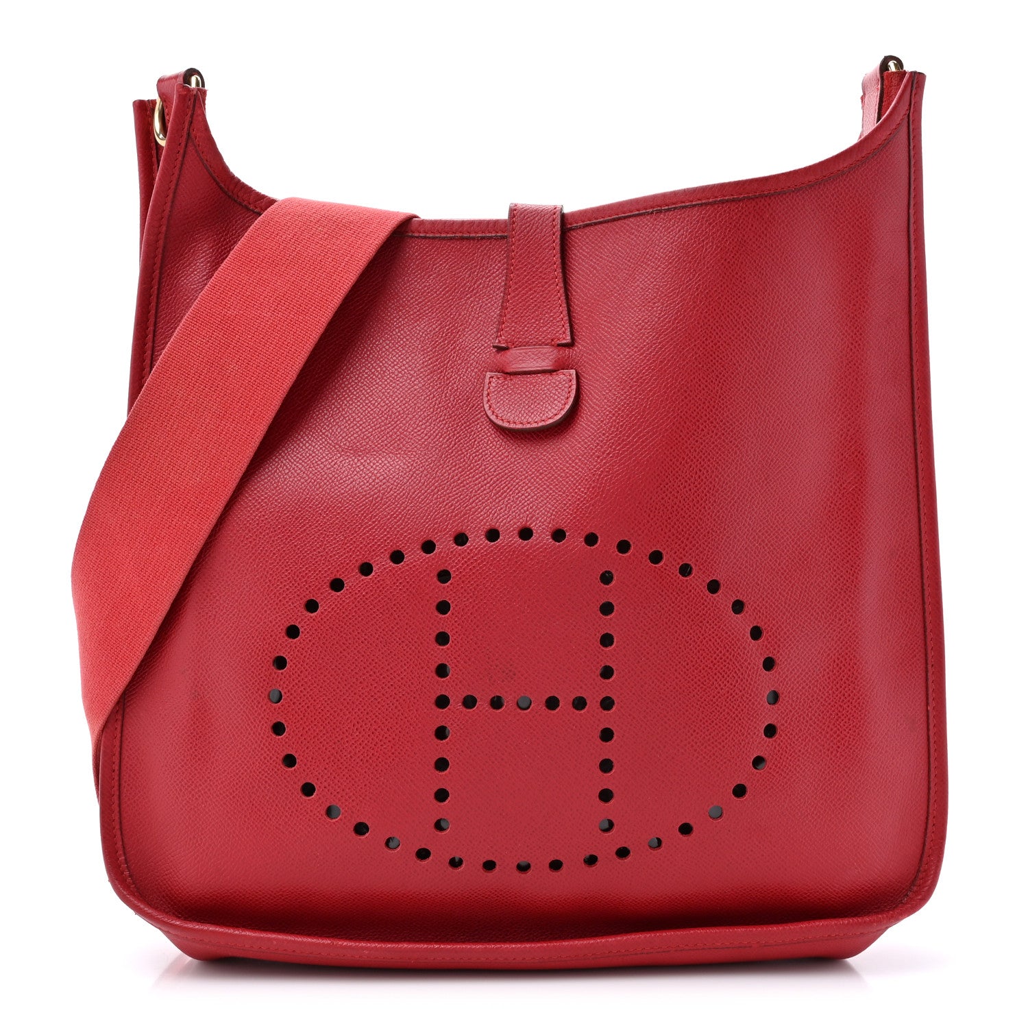 Hermes Courchevel Evelyne GM Rouge Vif 1 of 18