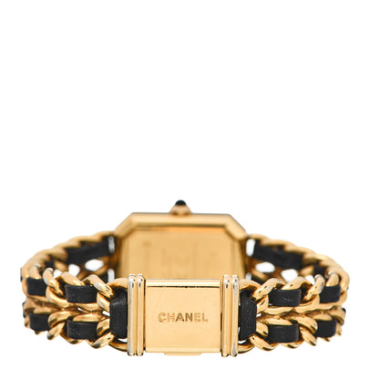 Chanel Stainless Steel Lambskin 20mm Chain Premiere Quartz Watch Gold M 3 of 5