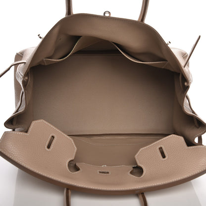 Hermes Taurillon Clemence Birkin 35 Argile 25 of 33