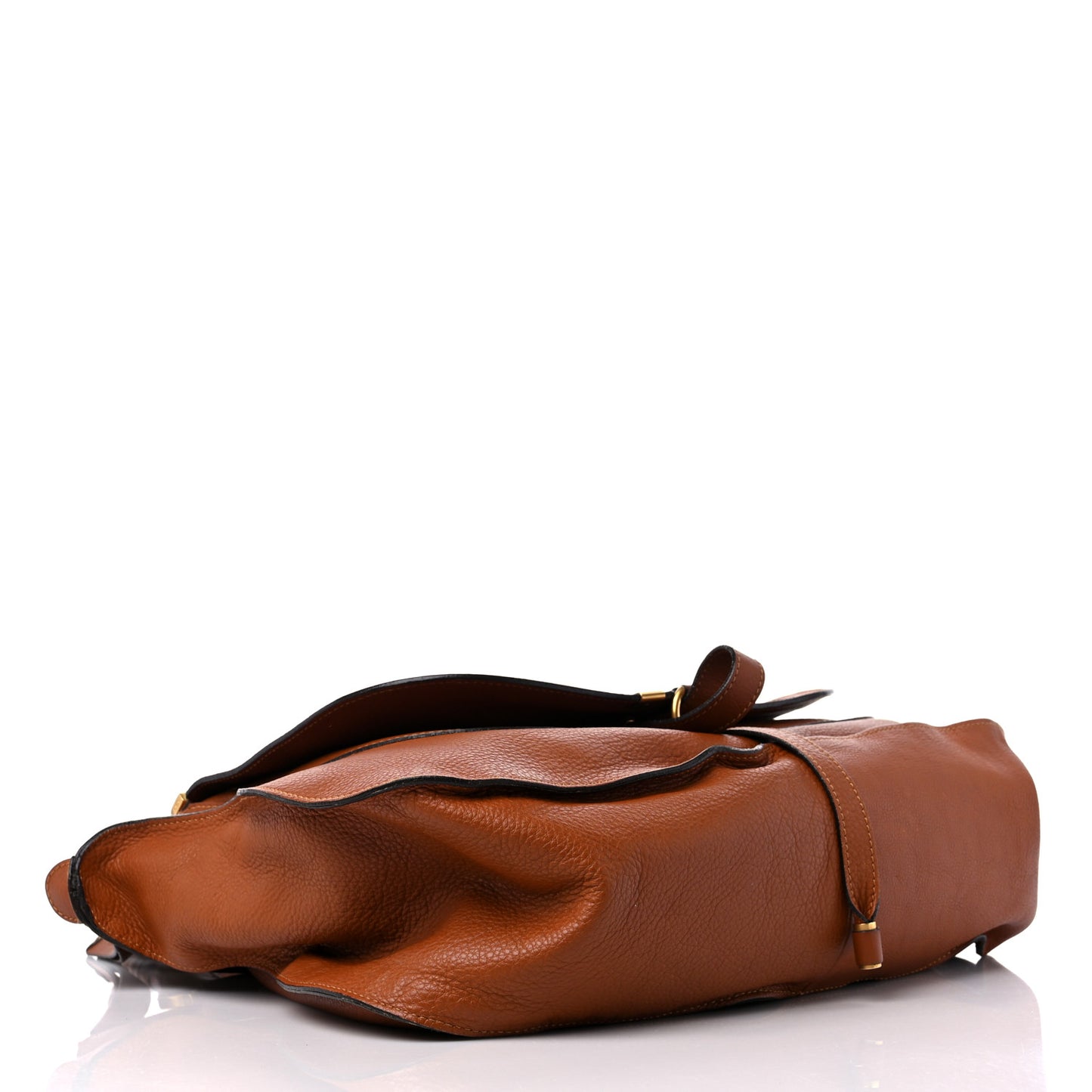 Calfskin Large Marcie Satchel Tan