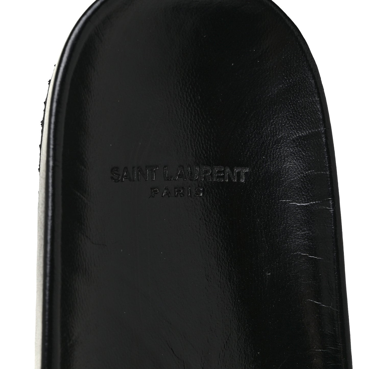 Calfskin Monogram Jimmy Joan Slide Sandals 39 Black