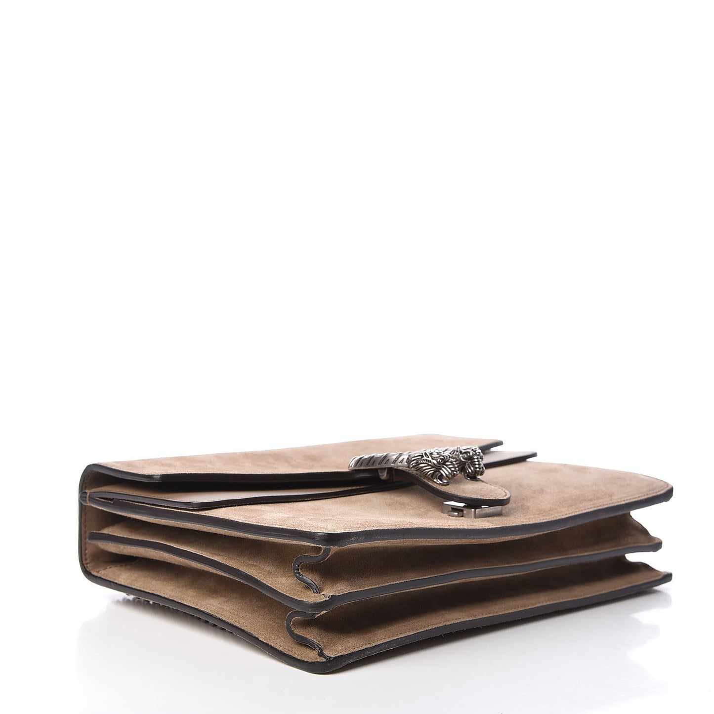 Suede Medium Dionysus Shoulder Bag Taupe