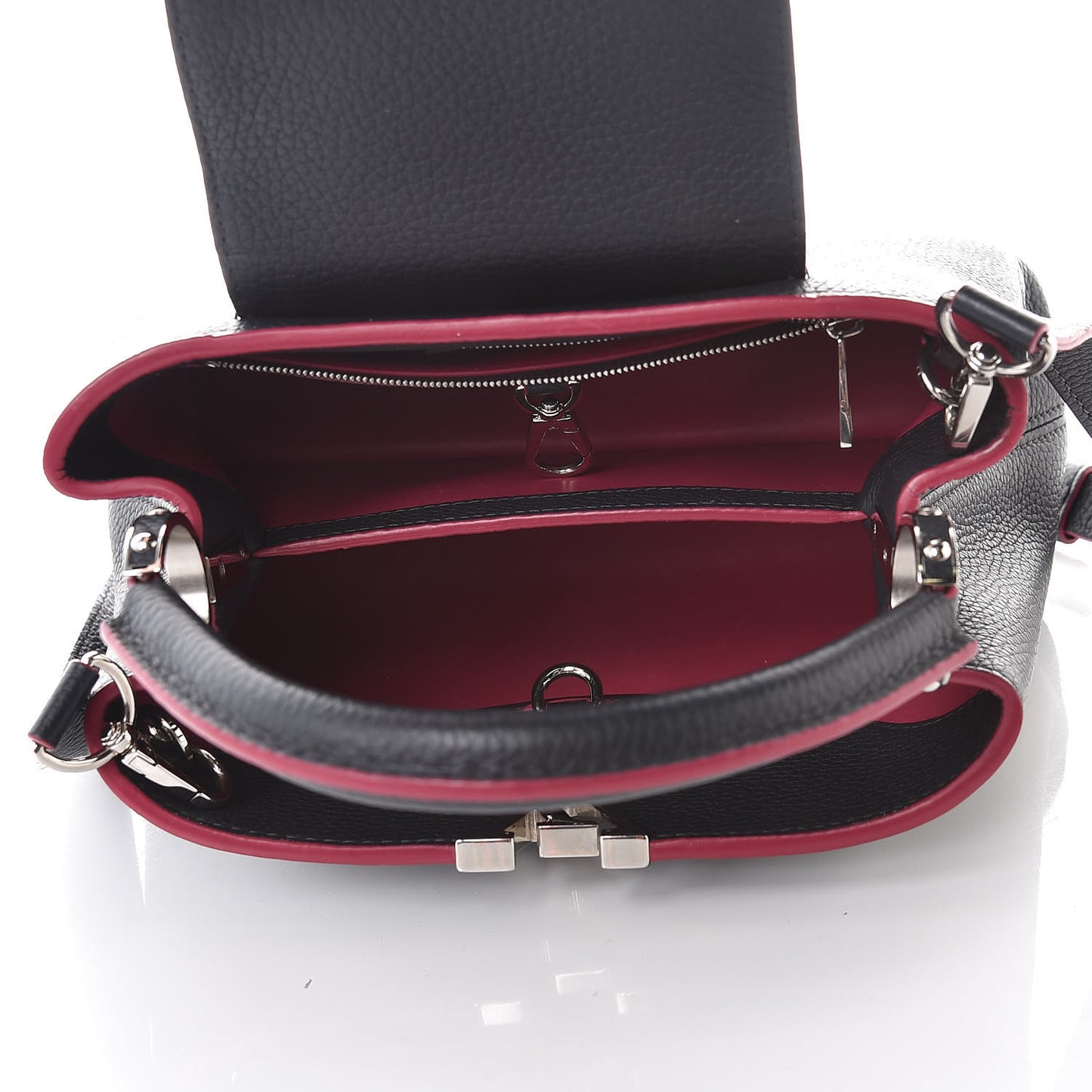 Taurillon Capucines BB Cobalt Fuchsia
