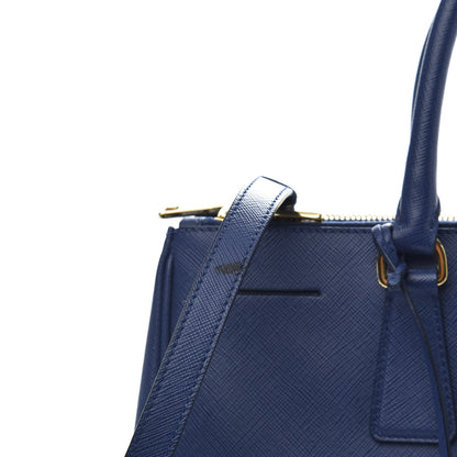 Prada Saffiano Medium Galleria Double Zip Tote Bluette 15 of 15