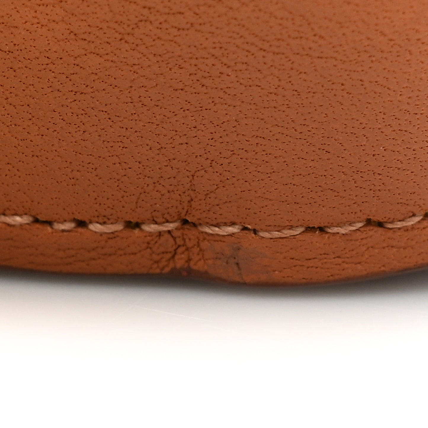 Calfskin Panda Coin Purse Yellow Brown