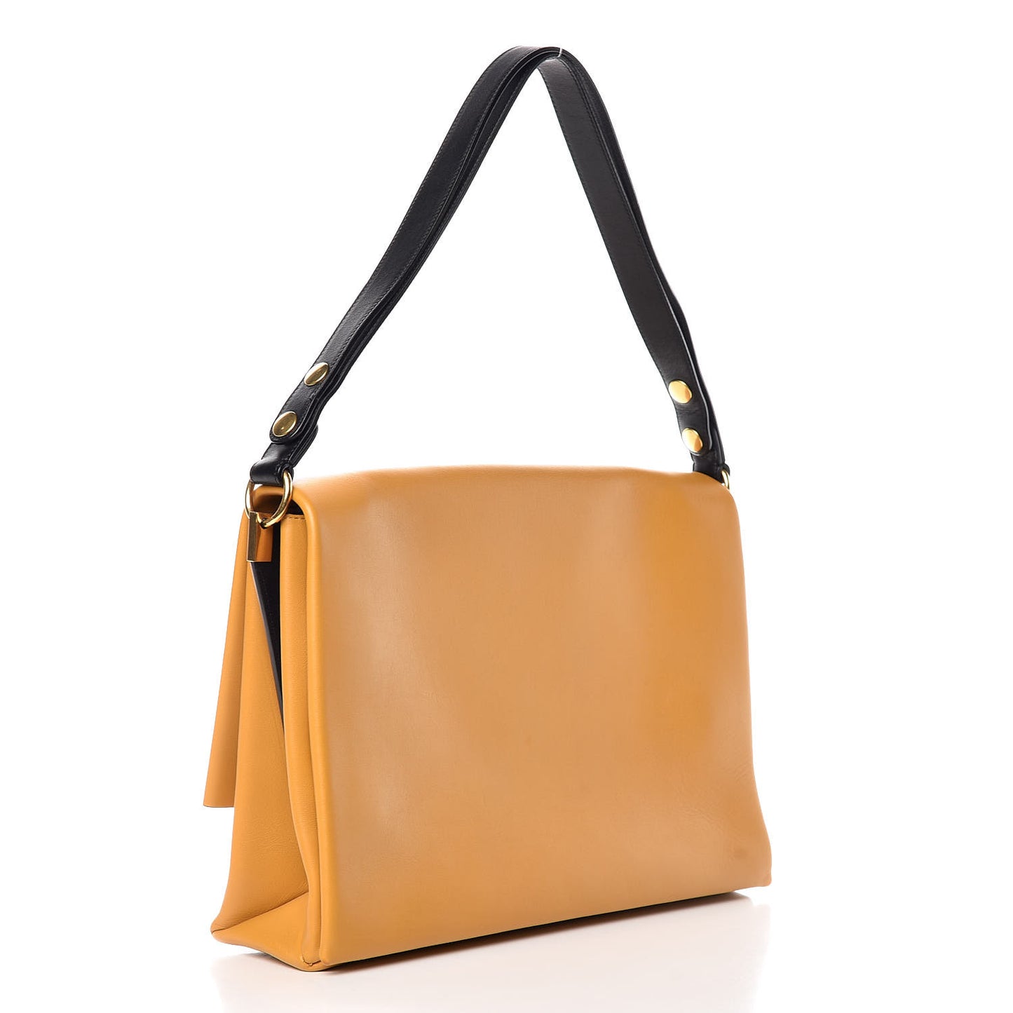 Smooth Calfskin Blade Flap Amber