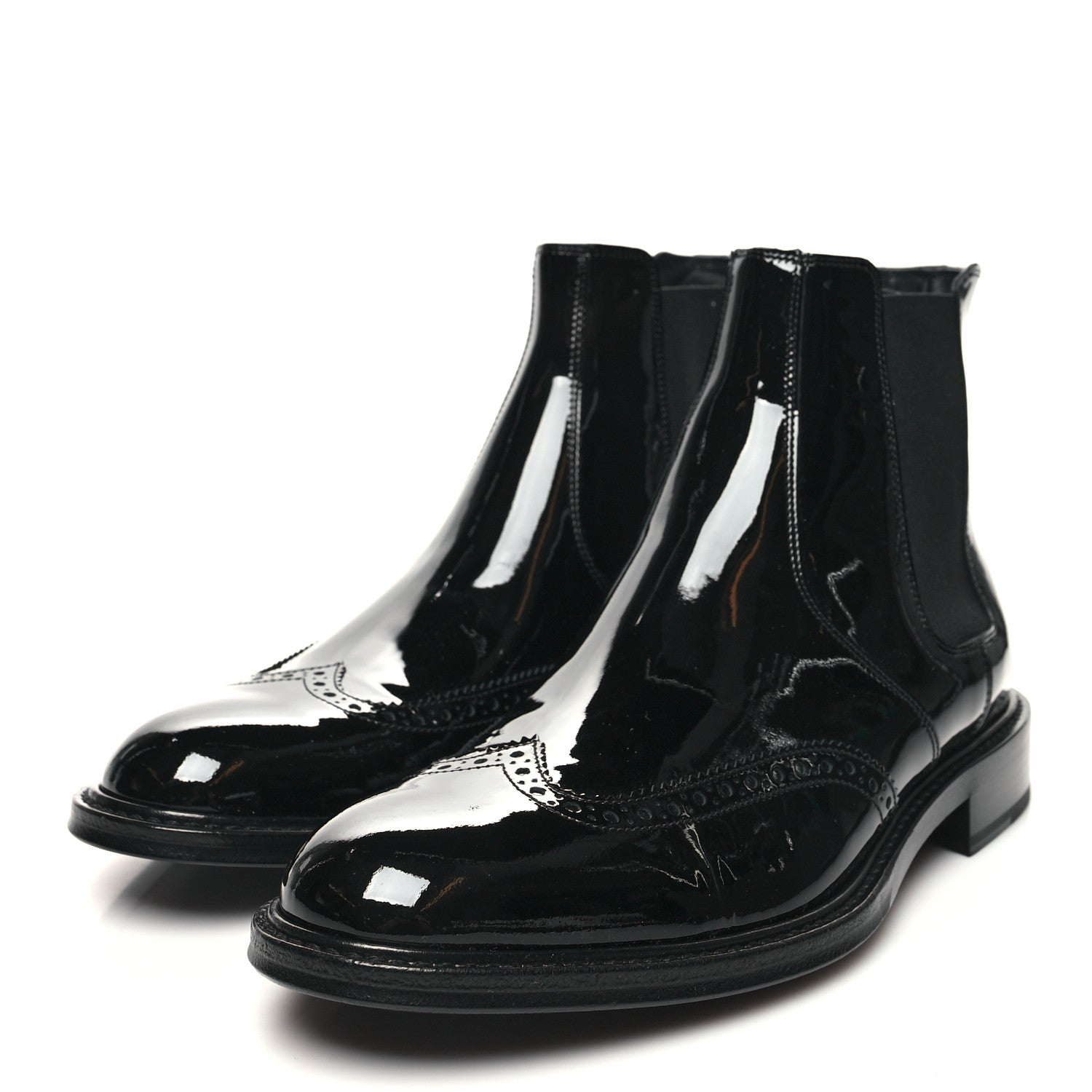 Saint Laurent Calfskin Army 20 Mens Chelsea Boots 42.5 Black 3 of 9