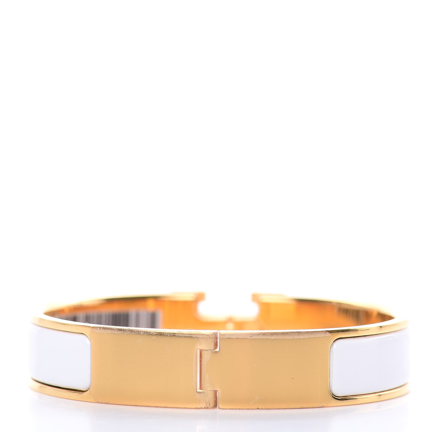 Hermes Enamel Narrow Clic Clac H Bracelet PM White 3 of 5