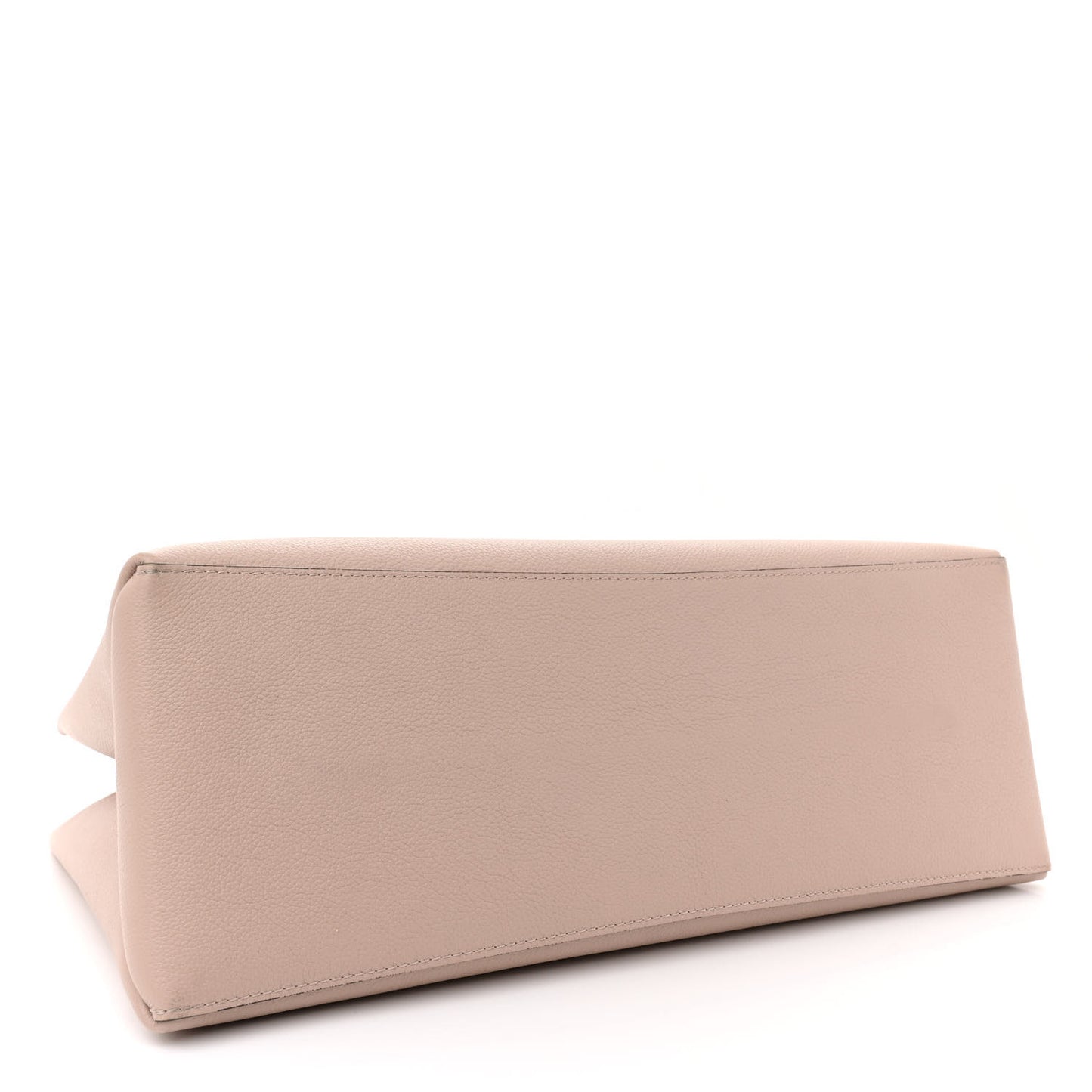Grained Calfskin Lockme Shopper Greige