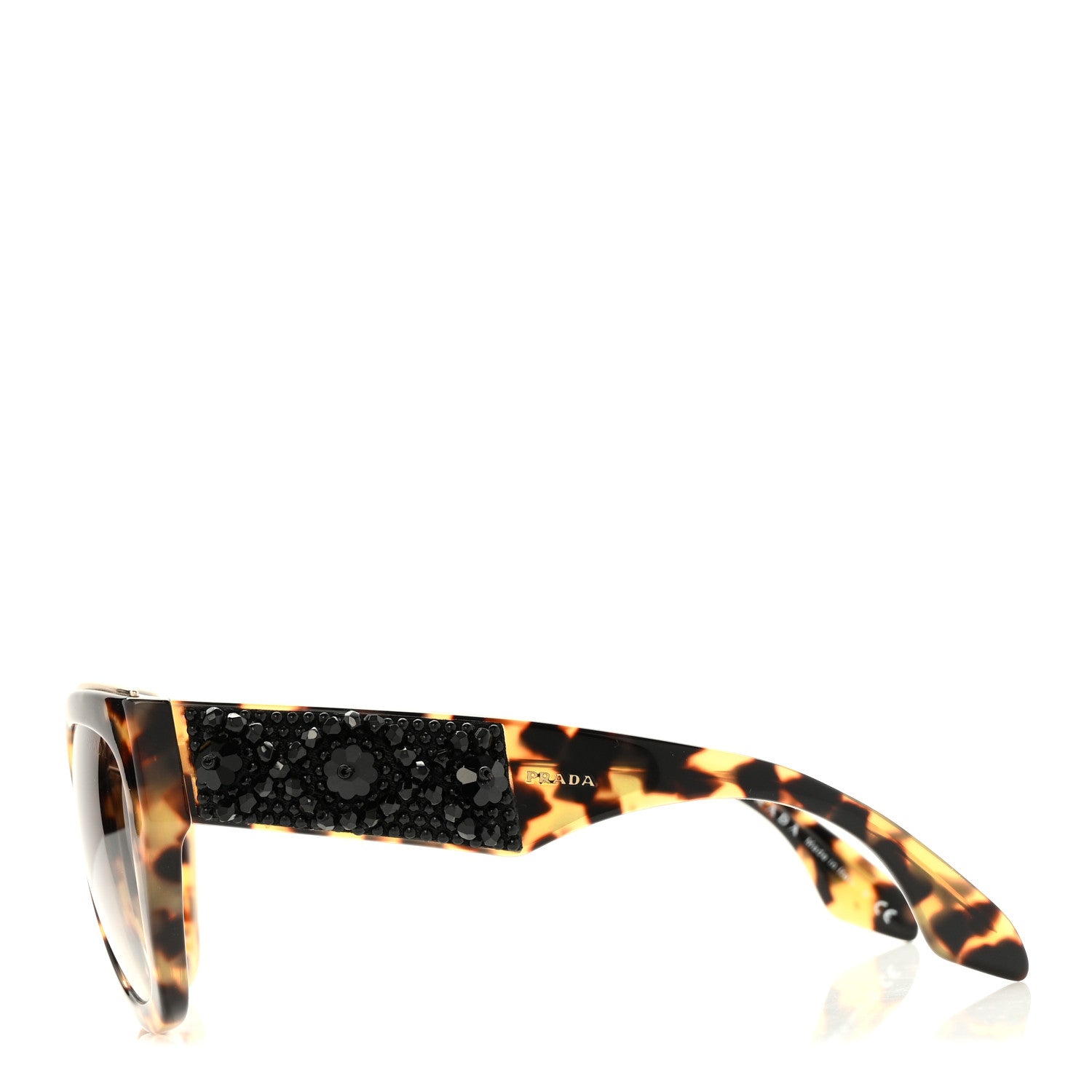 Prada Acetate Bead Sunglasses SPR 10T Tortoise 3 of 9