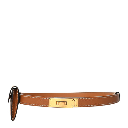 Hermes Epsom Kelly Pocket Belt Gold 1 of 7