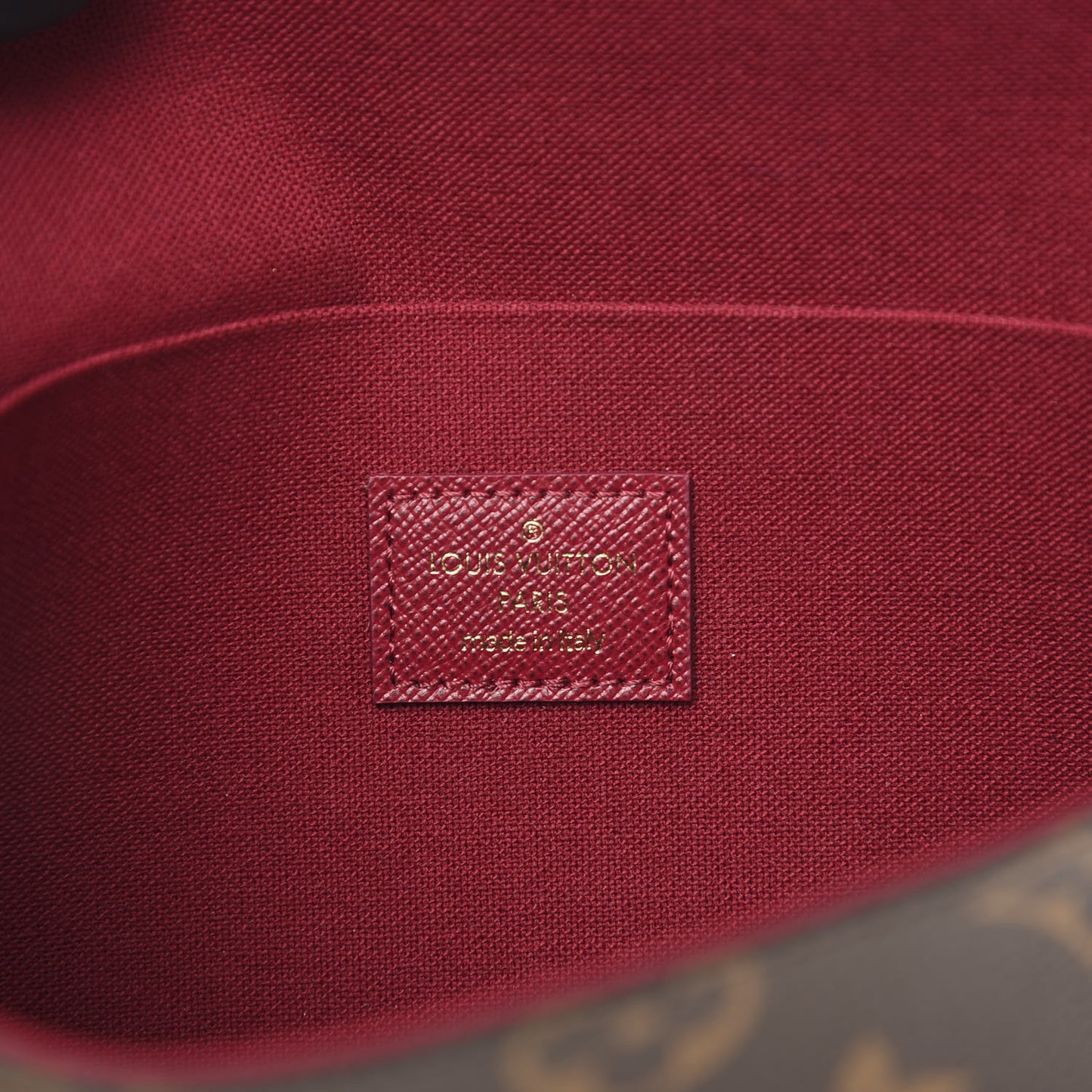 Monogram Pochette Felicie Chain Wallet Fuchsia