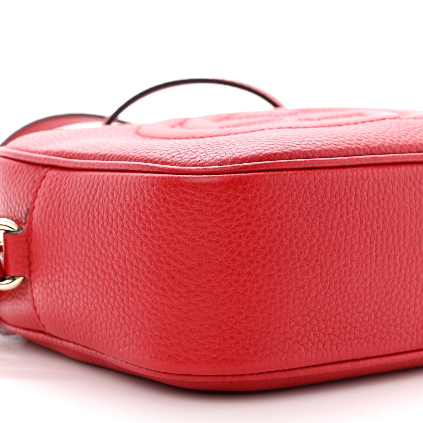 Pebbled Calfskin Small Soho Disco Bag Tabasco Red