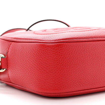 Gucci Pebbled Calfskin Small Soho Disco Bag Tabasco Red 9 of 10