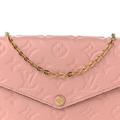 Louis Vuitton Empreinte Pochette Felicie Chain Wallet Rose Poudre 8 of 10
