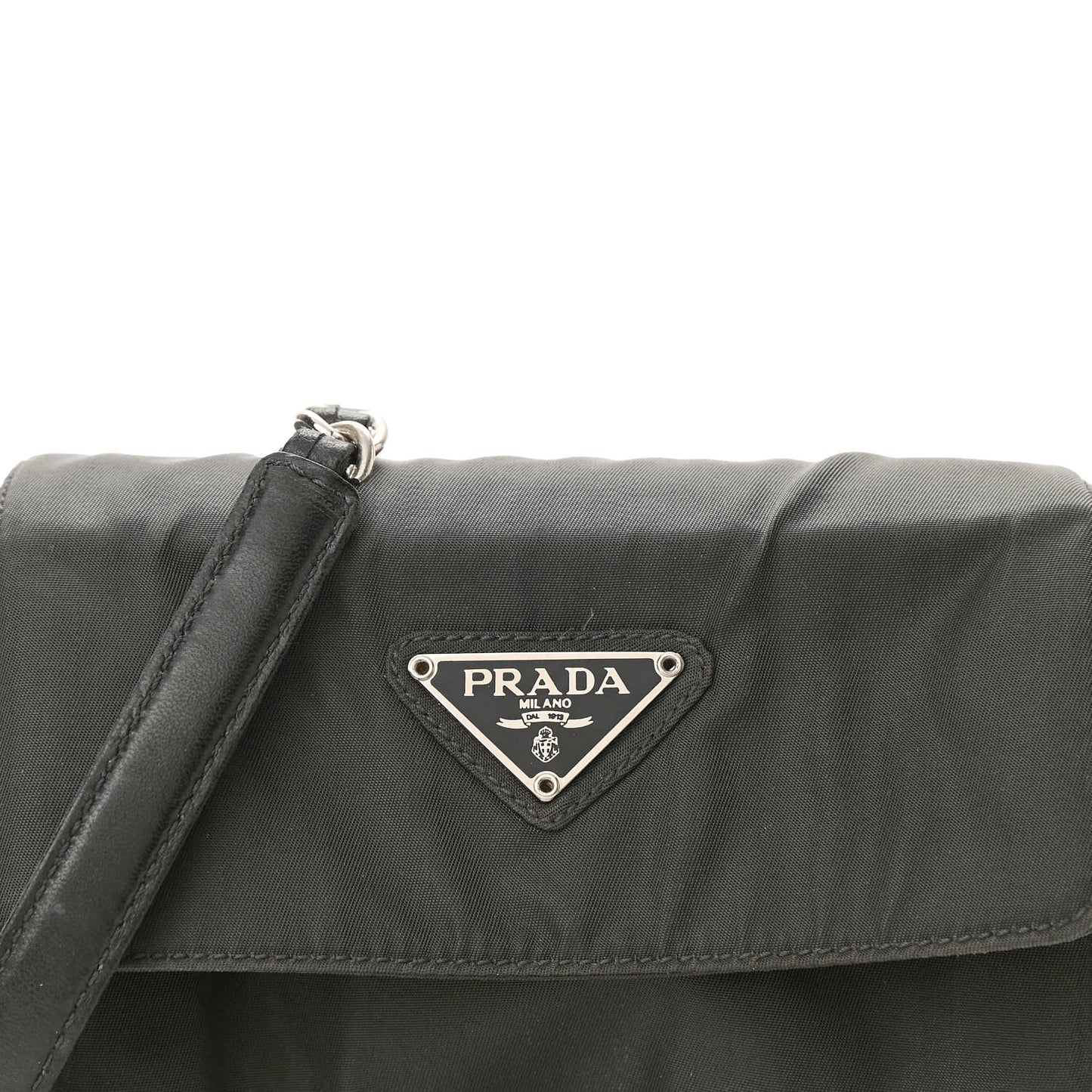 Nylon Messenger Bag Green