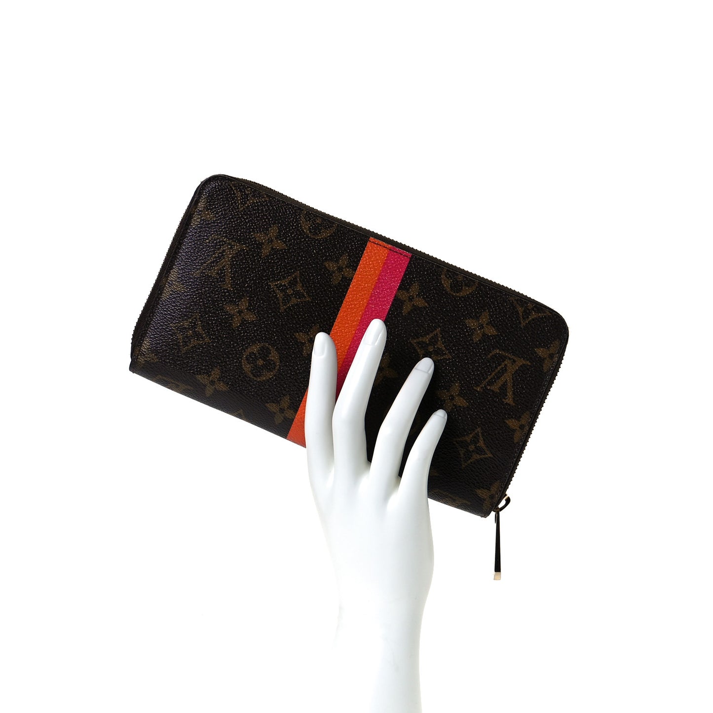 Monogram My LV Heritage Zippy Organizer Wallet Moutarde Fuchsia