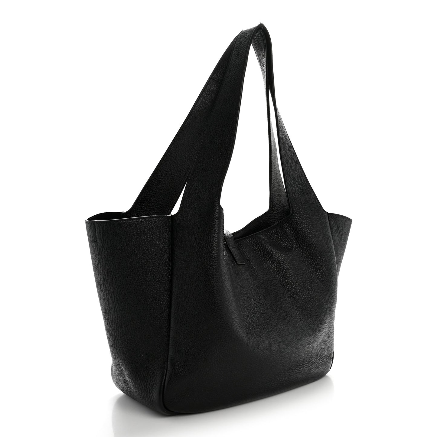Grained Deerskin Bea Tote Black