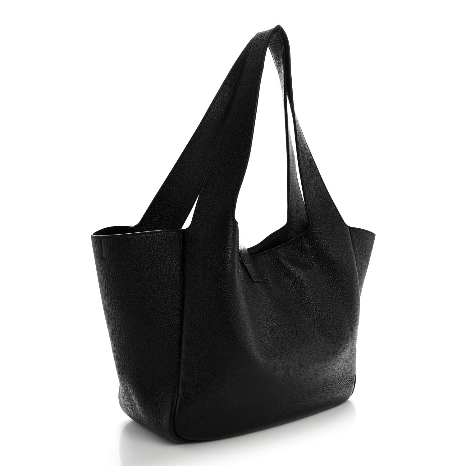 Saint Laurent Grained Deerskin Bea Tote Black 3 of 15
