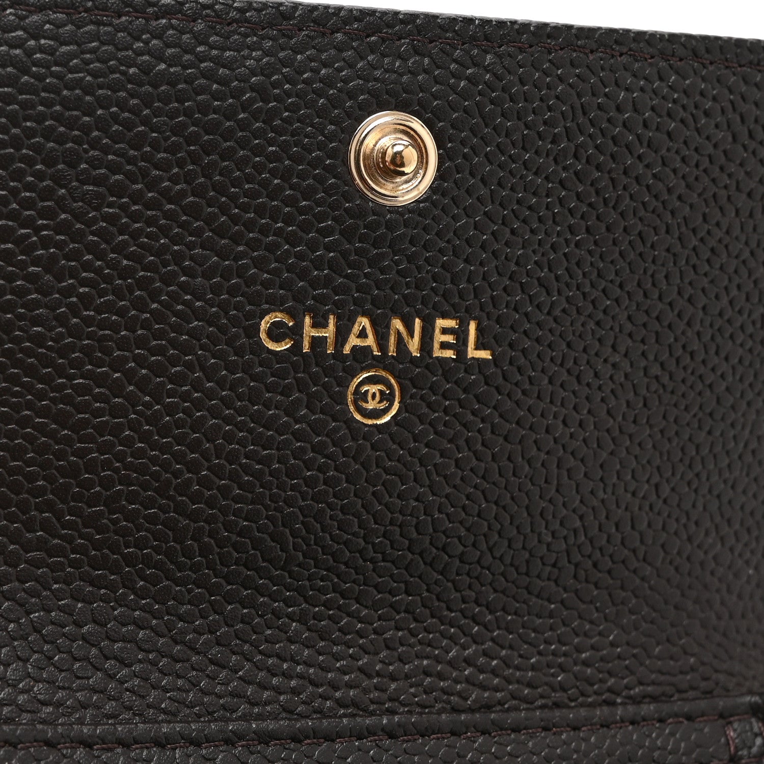 Chanel Caviar Quilted Boy Card Holder On Chain Black 6 of 11