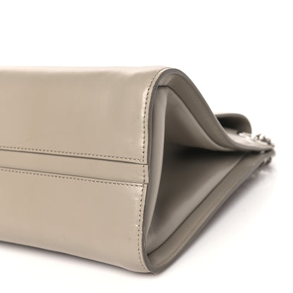 Chloe Shiny Calfskin Medium Annie Shoulder Bag Motty Grey 10 of 13