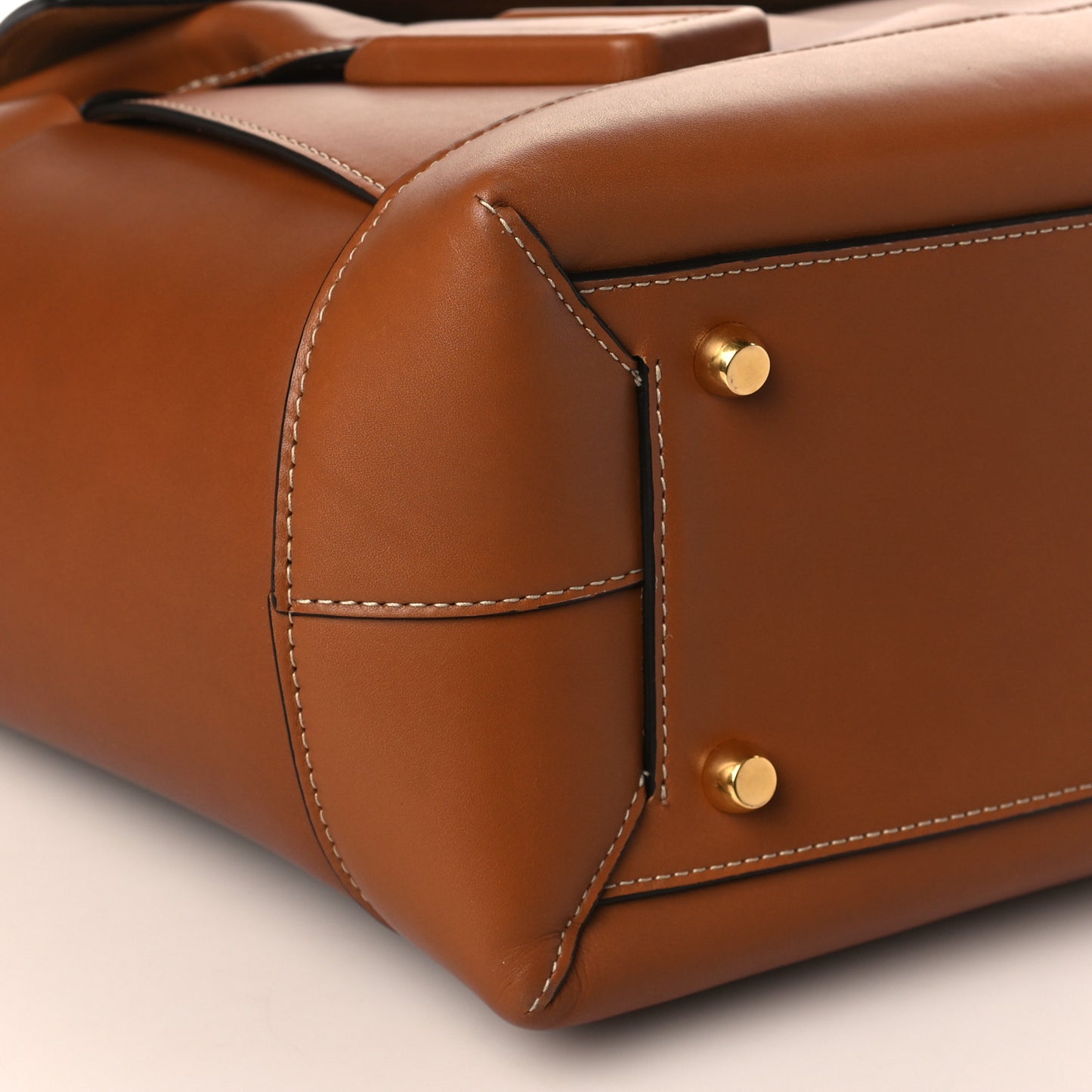 French Calfskin Maxi Intrecciato Arco Wood
