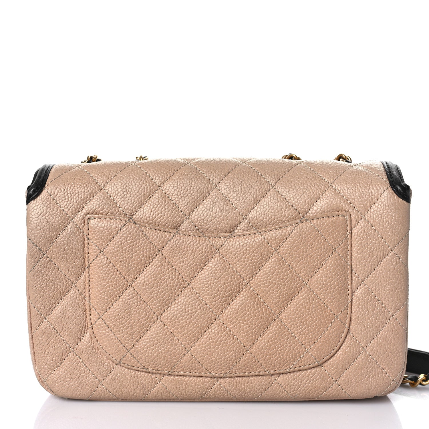 Chanel Caviar Quilted Small CC Filigree Flap Beige Black 10 of 10