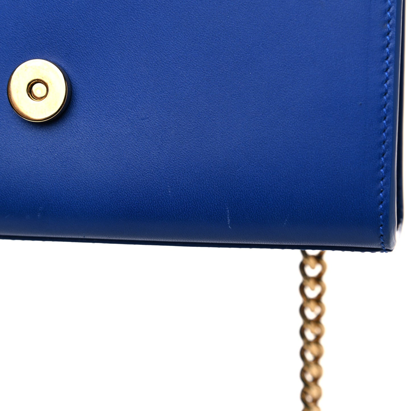 Calfskin Small Classic Monogram Kate Tassel Satchel Royal Blue