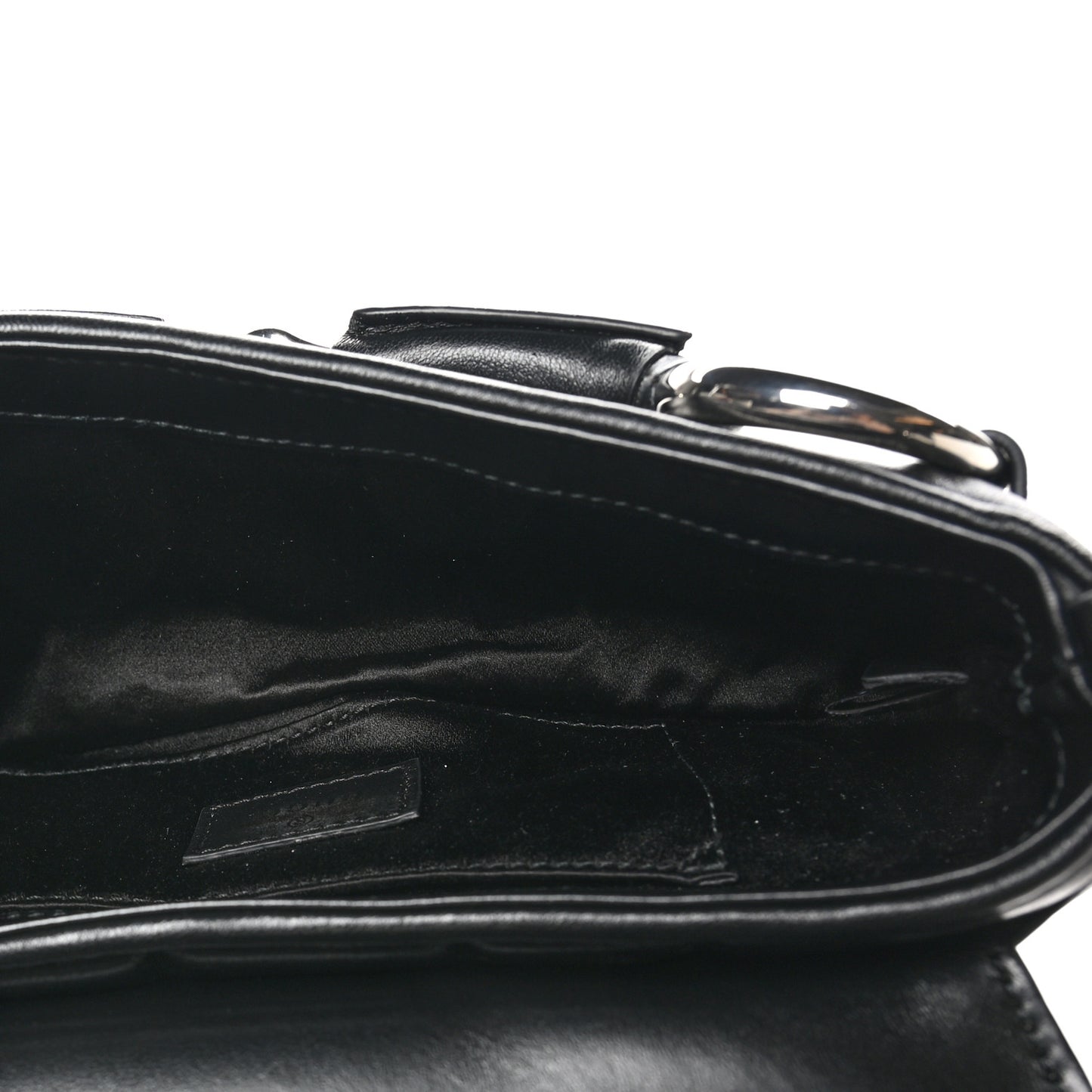 Nappa Vertical Matelasse Small Maxi Horsebit Chain Shoulder Bag Black