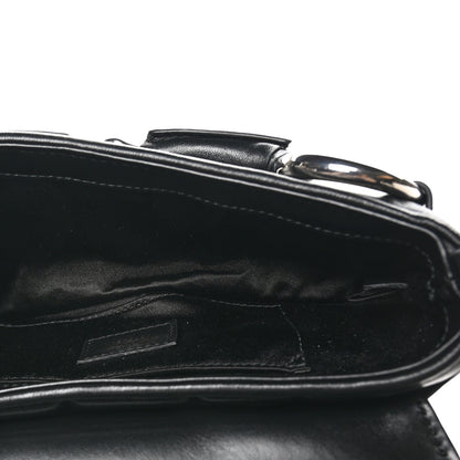 Gucci Nappa Vertical Matelasse Small Maxi Horsebit Chain Shoulder Bag Black 5 of 10