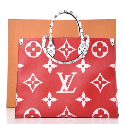 Louis Vuitton Monogram Giant Onthego GM Rouge Rose 11 of 11